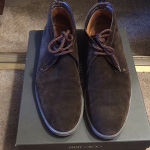 Jimmy Choo Brown Suede size 13/46 Chukka Boots